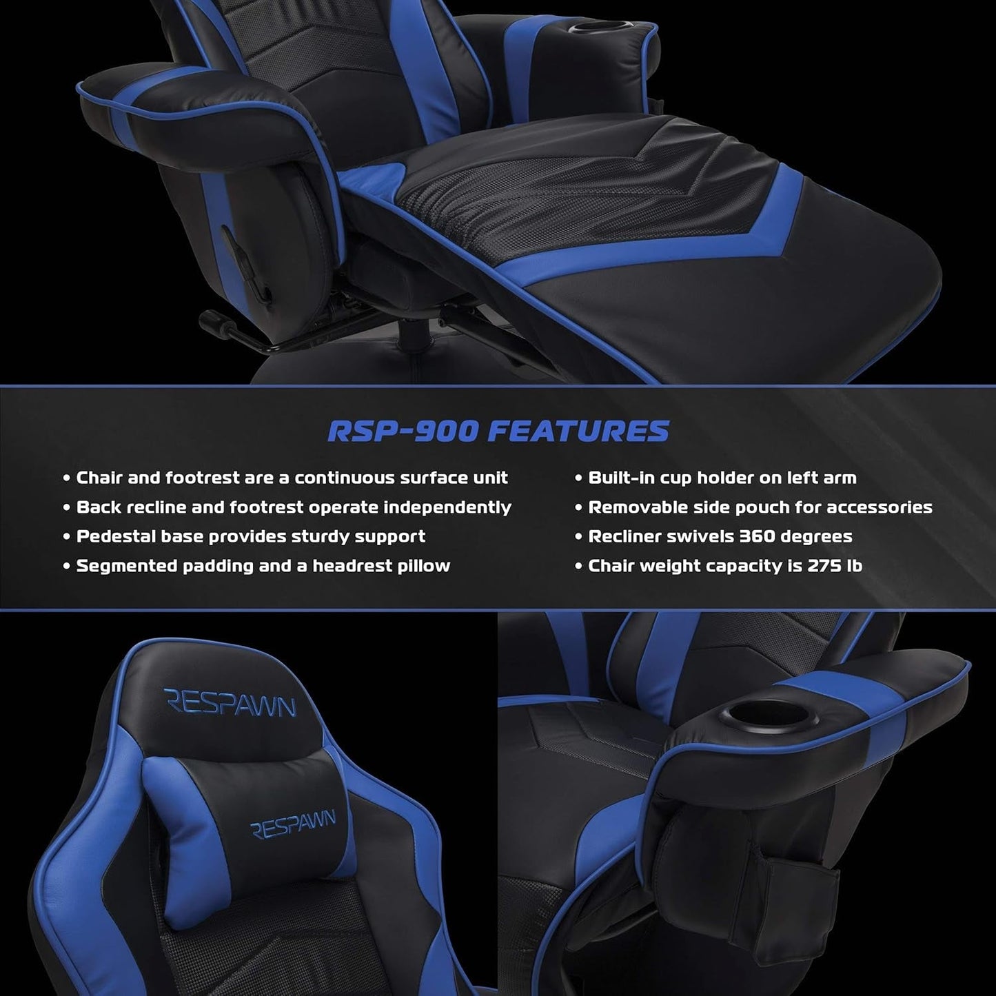 Office Gaming Recliner Chair with Cup Holder