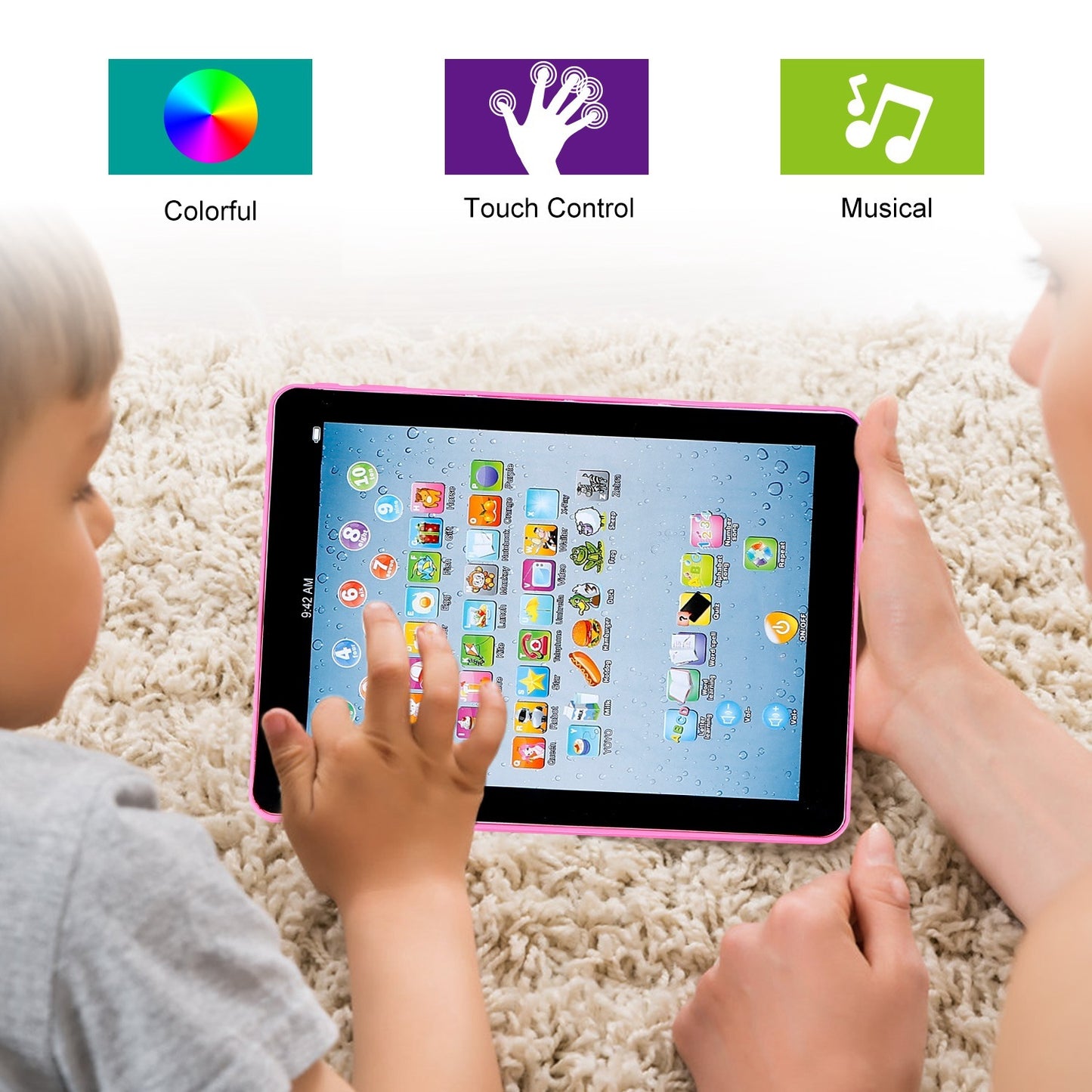 Kids Educational Tablet, Aged 1-6 Year Old Boys & Girls