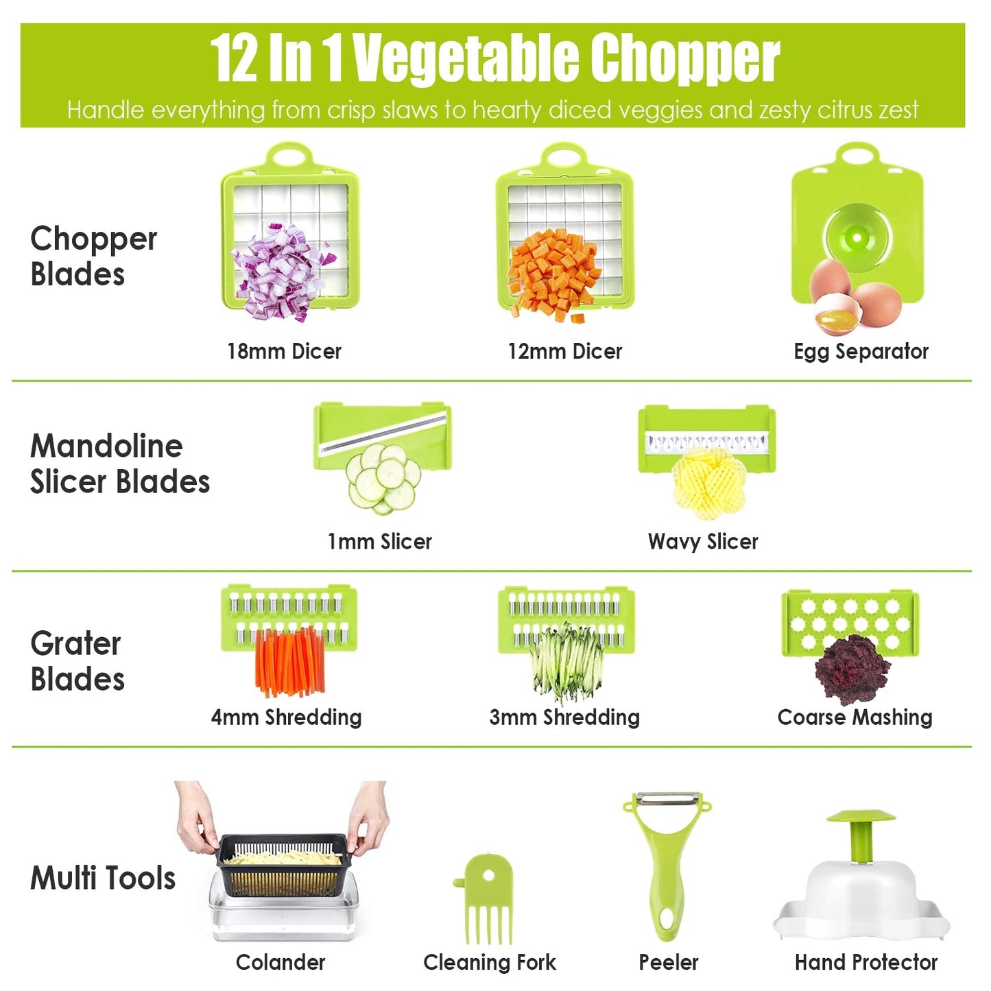 12 In 1 Vegetable Chopper