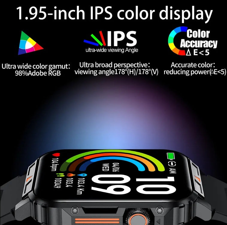 Waterproof Fitness Tracker Smartwatch For IOS & Android
