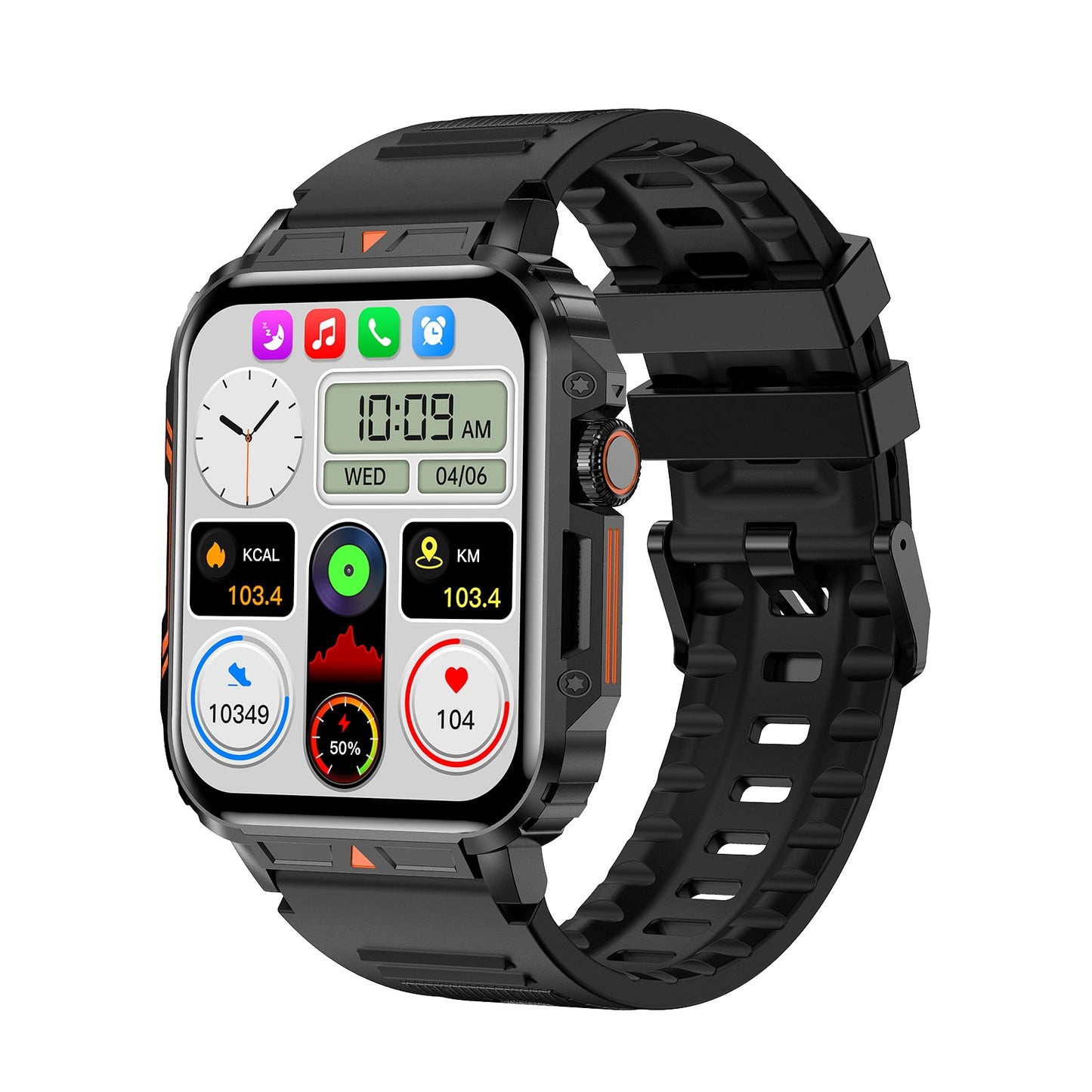 Waterproof Fitness Tracker Smartwatch For IOS & Android