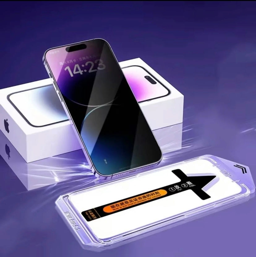2 Pack Tempered Glass Anti Spy Privacy Screen Protector For Phone 14, 15 Plus, Pro, Pro Max