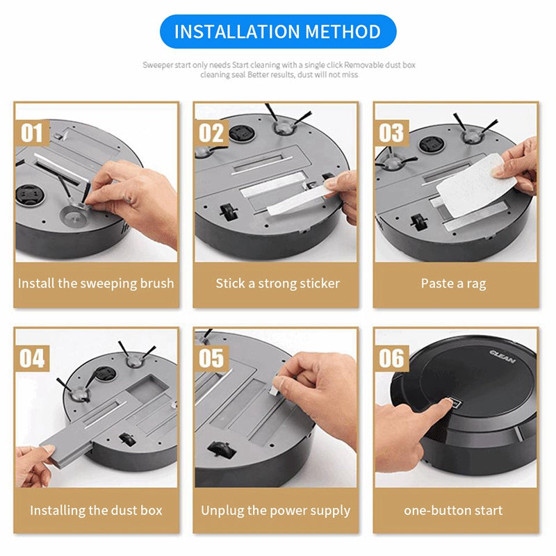 Automatic Cordless Wireless Robot Vacuum Cleaner