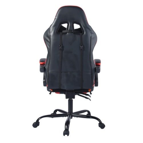 High Back Leather Computer Chair with Foot Rest