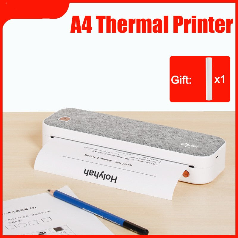 Mini A4 Printer Household Small Portable Ink-Free Error Machine