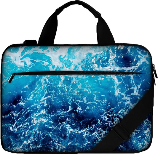 15" Laptop Shoulder Bag Carrying Holder 14.2" 15.4 Inch Computer Tablet Canvas Handbag Case Notebook Messenger Briefcase
